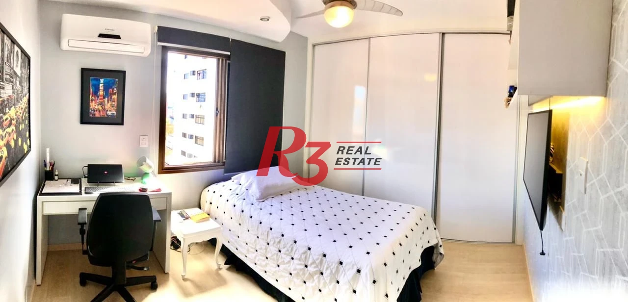 Apartamento com 4 dormitórios à venda, 180 m² por R$ 1.200.000,00 - Ponta da Praia - Santos/SP