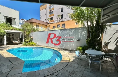 Casa com 7 dormitórios à venda, 498 m² por R$ 3.500.000,00 - José Menino - Santos/SP
