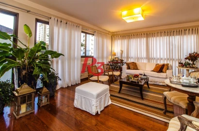 Apartamento com 3 dormitórios à venda, 186 m² - Boqueirão - Santos/SP