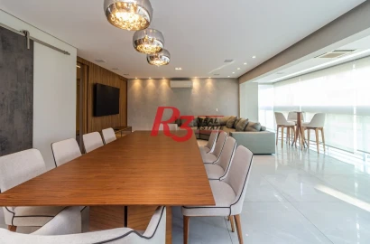 Apartamento com 4 dormitórios, 192 m² - venda por R$ 3.000.000,00 ou aluguel por R$ 26.919,03/mês - Gonzaga - Santos/SP
