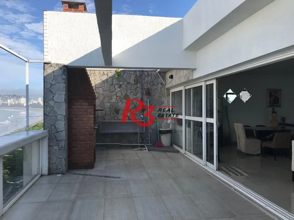 Cobertura, 350 m² - venda por R$ 1.900.000,00 ou aluguel por R$ 20.300,00/mês - Aparecida - Santos/SP