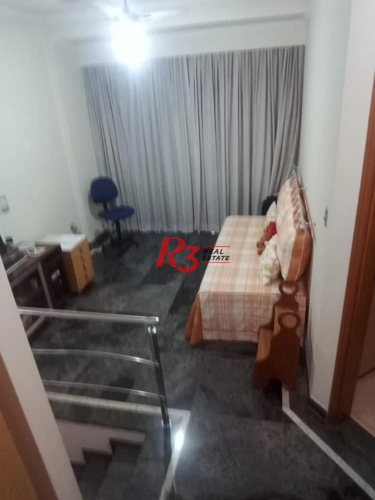 Apartamento Duplex com 3 dormitórios à venda, 200 m² por R$ 1.200.000,00 - Gonzaga - Santos/SP