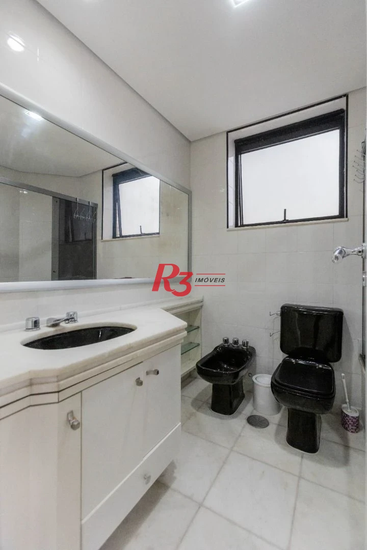 Apartamento com 3 dormitórios para alugar, 143 m² por R$ 9.500,00/mês - Aparecida - Santos/SP
