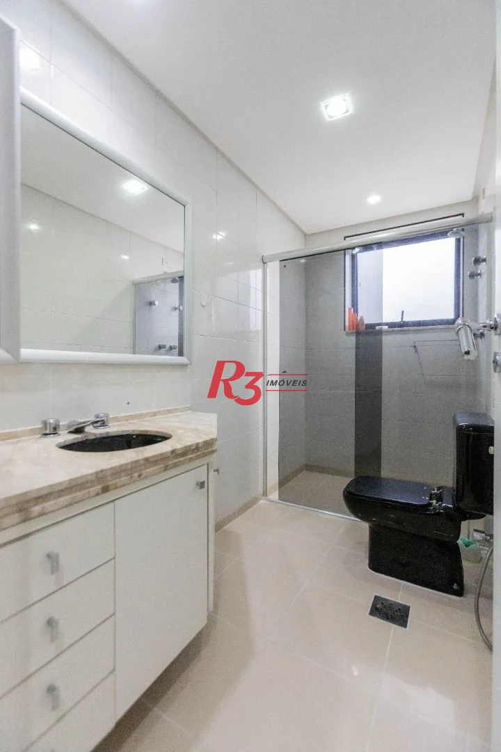 Apartamento com 3 dormitórios para alugar, 143 m² por R$ 9.500,00/mês - Aparecida - Santos/SP