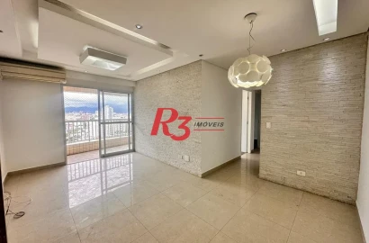 Apartamento com 3 dormitórios à venda, 96 m² por R$ 849.000,00 - Encruzilhada - Santos/SP