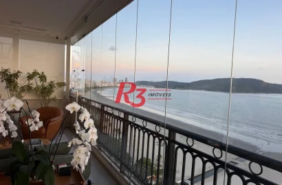 Apartamento com 4 suítes à venda, frente mar por R$ 11.000.000 - Gonzaga - Santos/SP