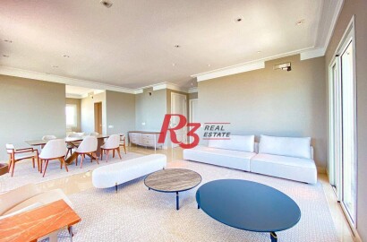 Apartamento de altíssimo padrão com 4 suítes, - venda por R$ 7.500.000 ou aluguel por R$ 35.000/mês - Gonzaga - Santos/SP