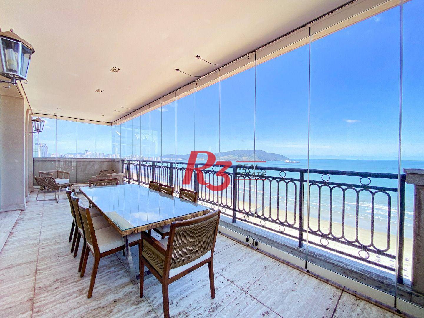 Apartamento com 4 suítes à venda, frente mar por R$ 11.000.000 - Gonzaga - Santos/SP