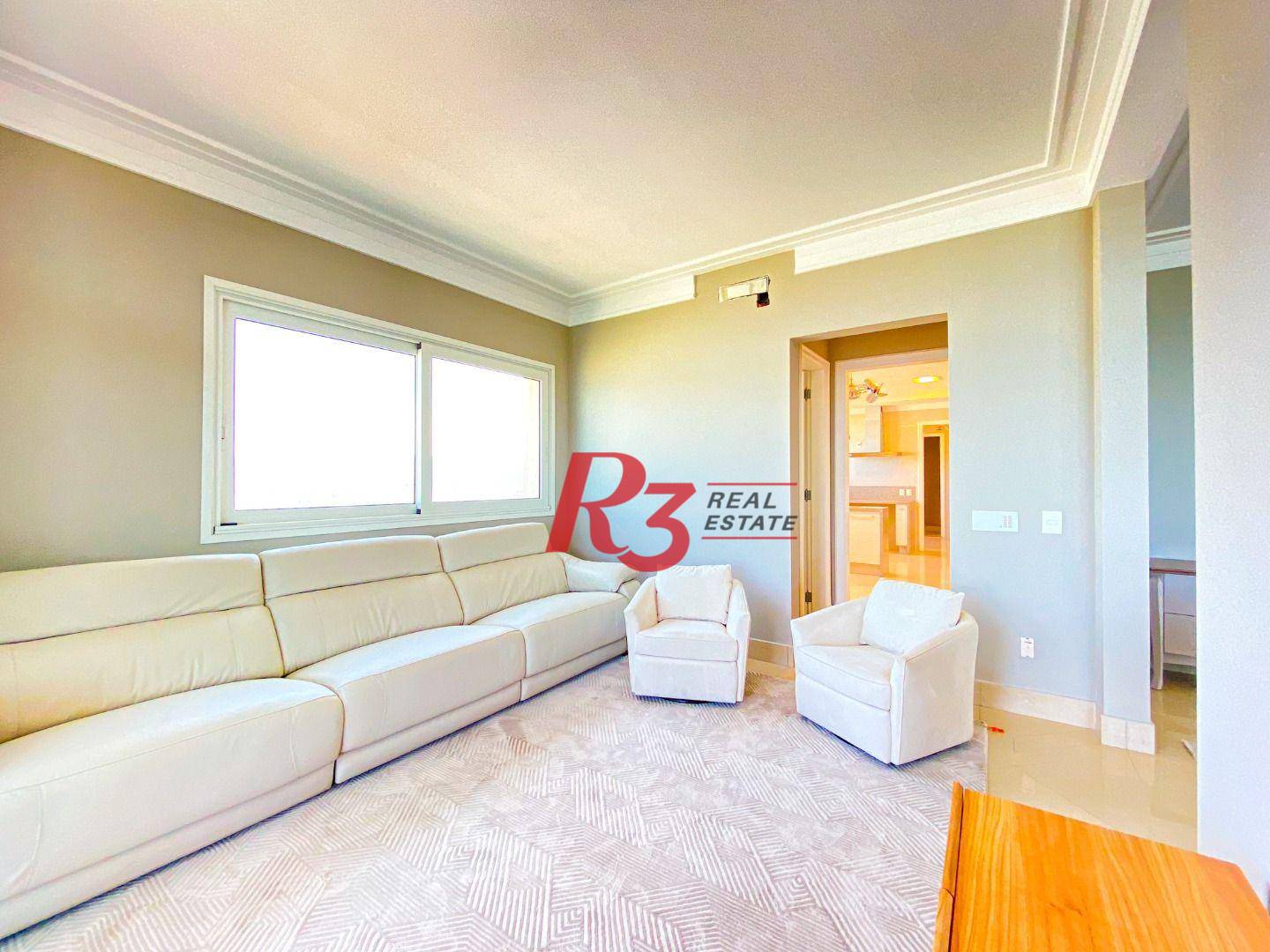 Apartamento com 4 suítes à venda, frente mar por R$ 11.000.000 - Gonzaga - Santos/SP
