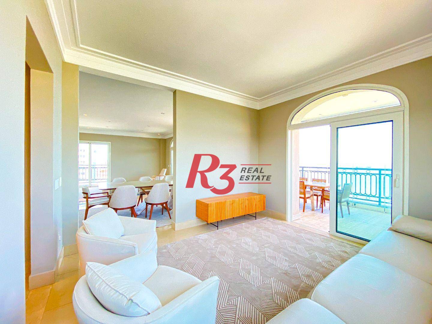 Apartamento com 4 suítes à venda, frente mar por R$ 11.000.000 - Gonzaga - Santos/SP