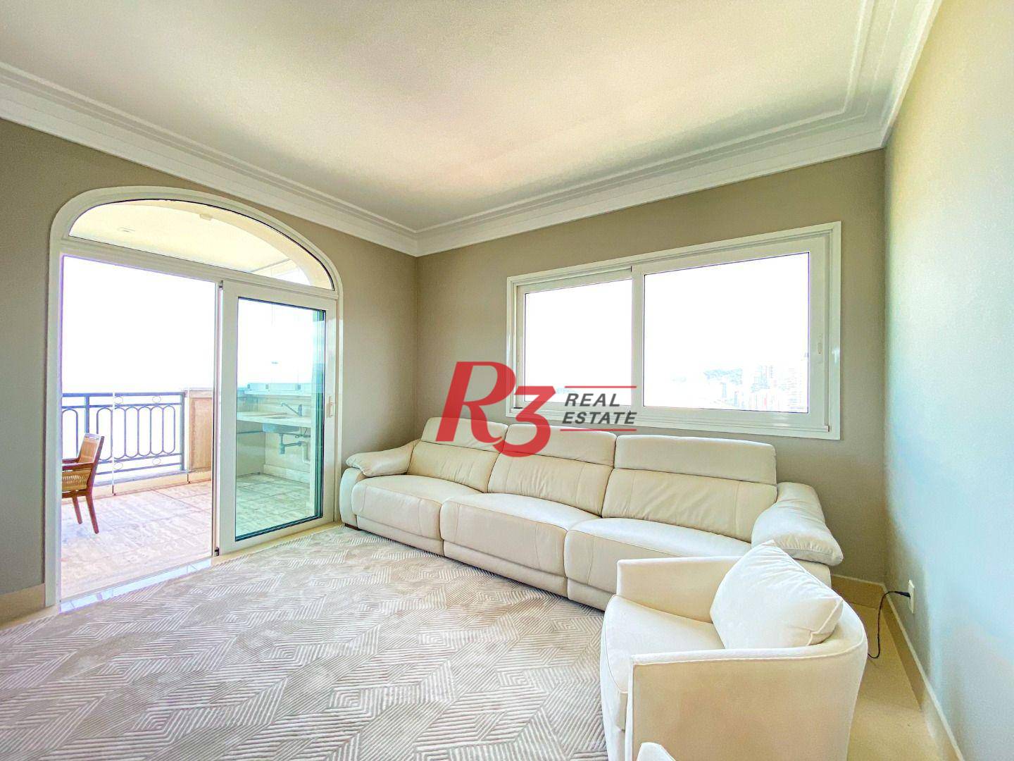 Apartamento com 4 suítes à venda, frente mar por R$ 11.000.000 - Gonzaga - Santos/SP