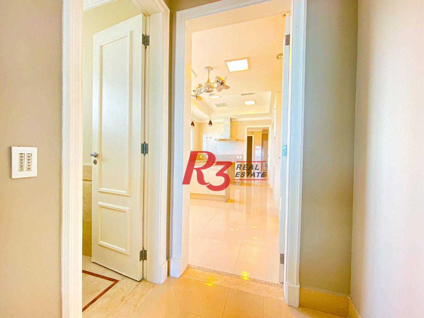 Apartamento com 4 suítes à venda, frente mar por R$ 11.000.000 - Gonzaga - Santos/SP