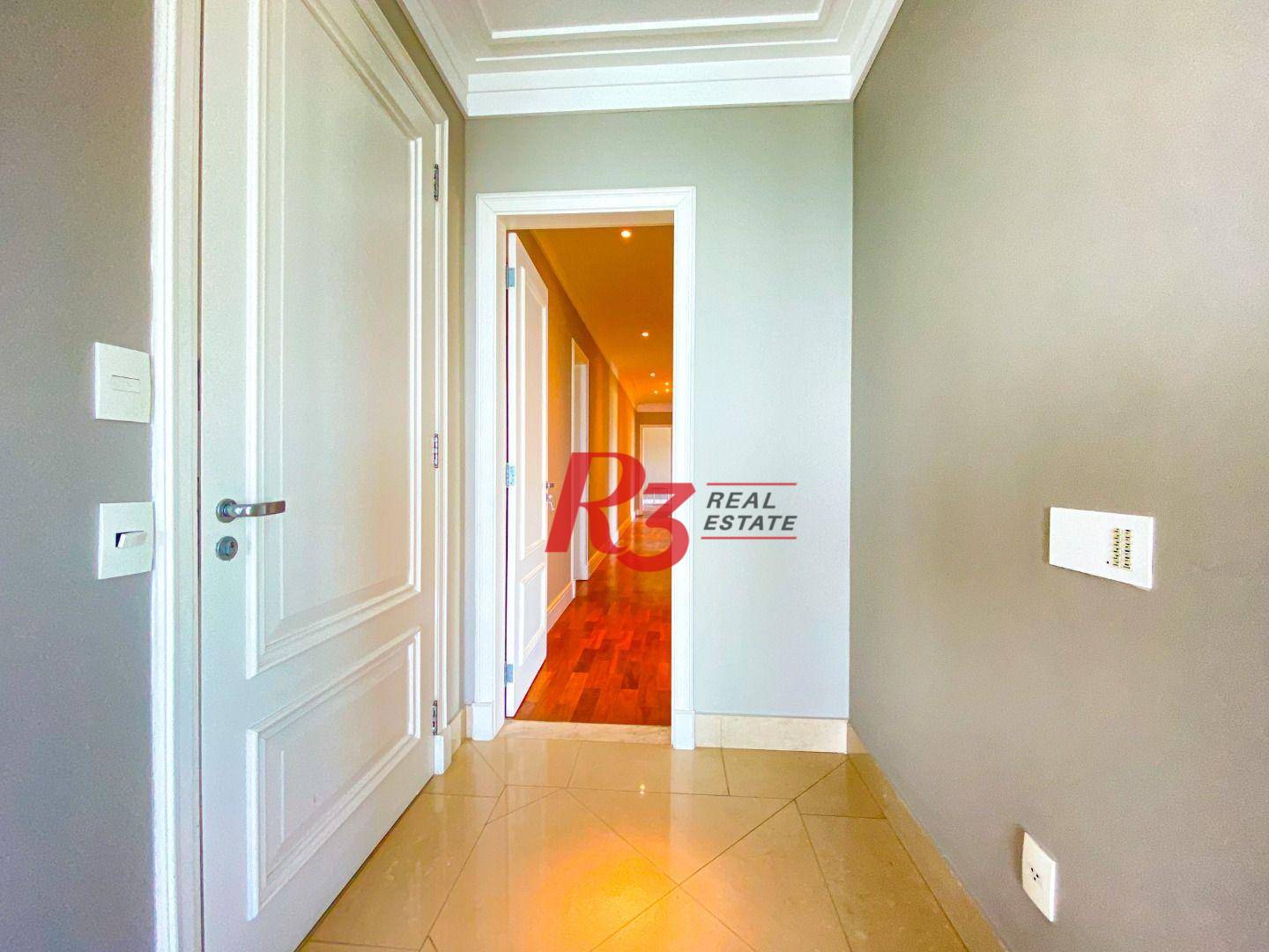 Apartamento com 4 suítes à venda, frente mar por R$ 11.000.000 - Gonzaga - Santos/SP