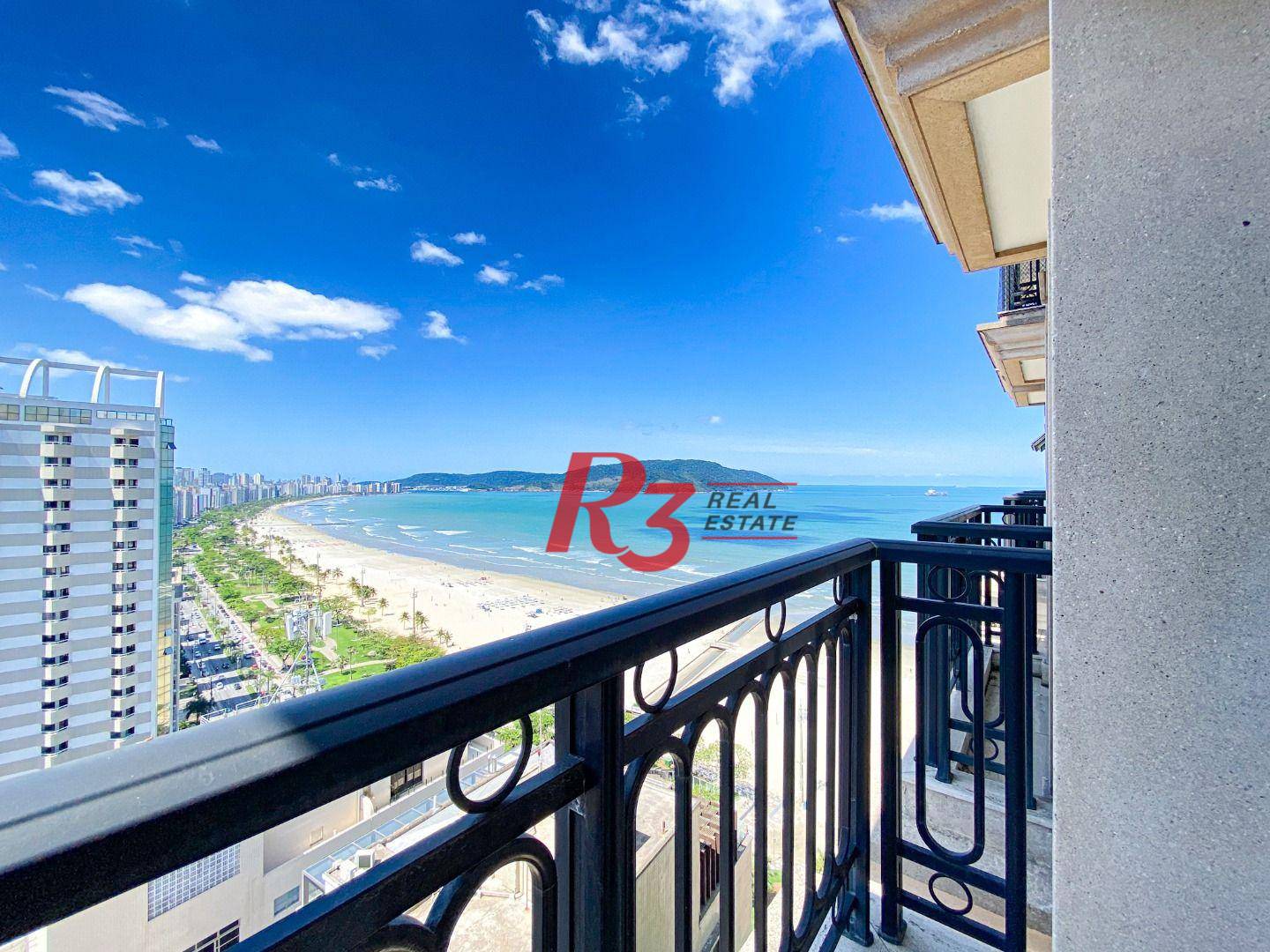 Apartamento com 4 suítes à venda, frente mar por R$ 11.000.000 - Gonzaga - Santos/SP