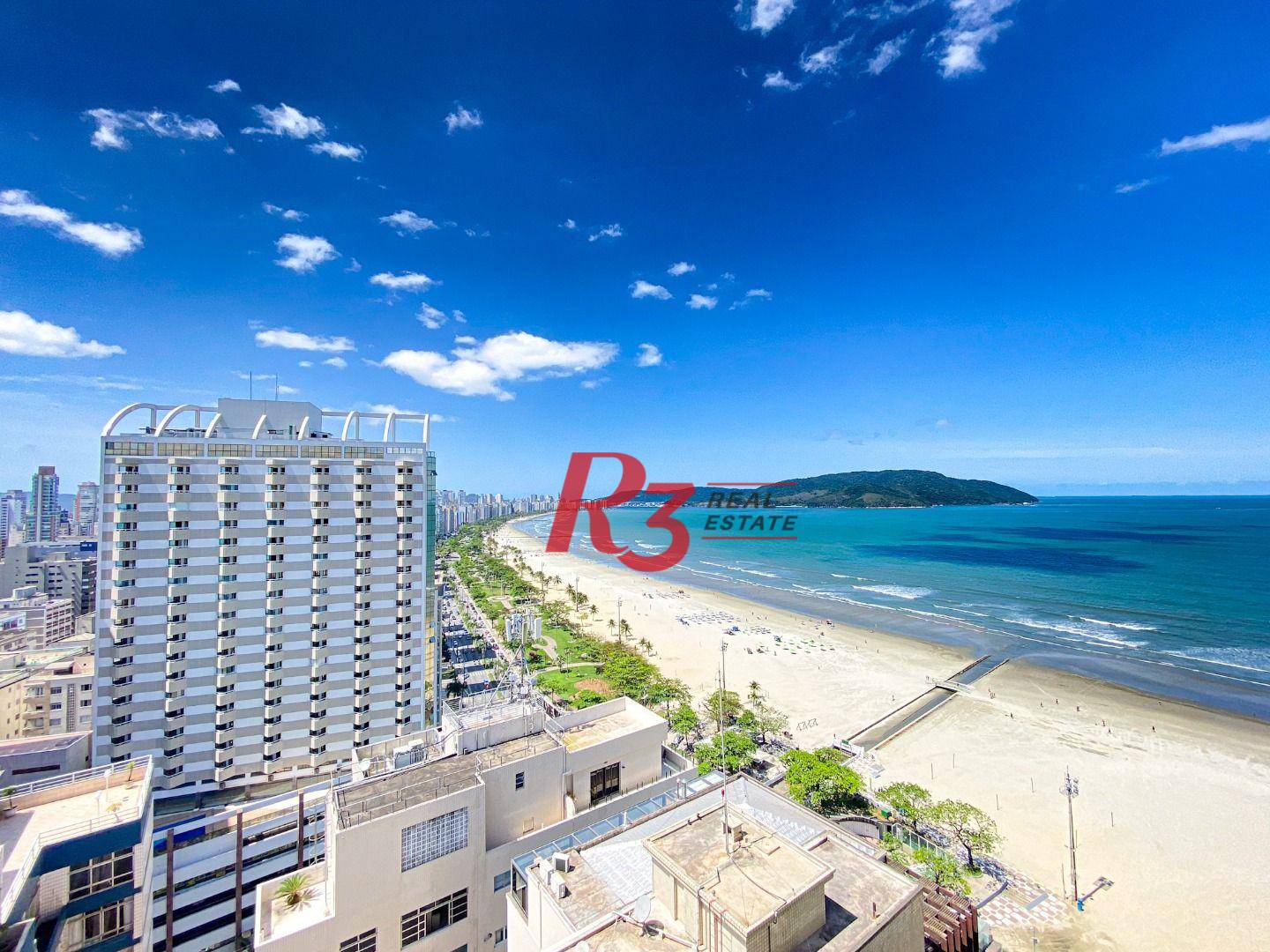 Apartamento com 4 suítes à venda, frente mar por R$ 11.000.000 - Gonzaga - Santos/SP