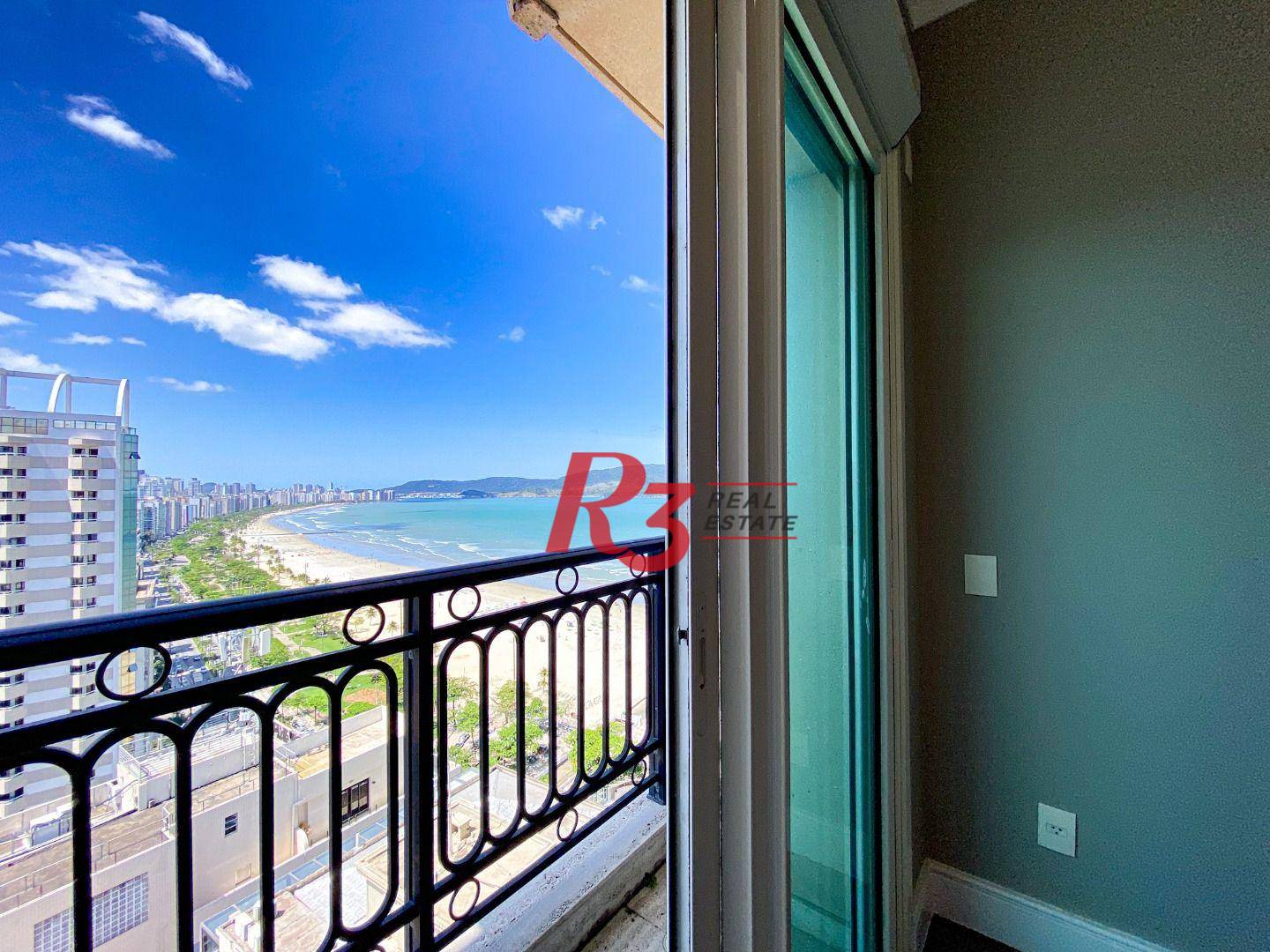 Apartamento com 4 suítes à venda, frente mar por R$ 11.000.000 - Gonzaga - Santos/SP