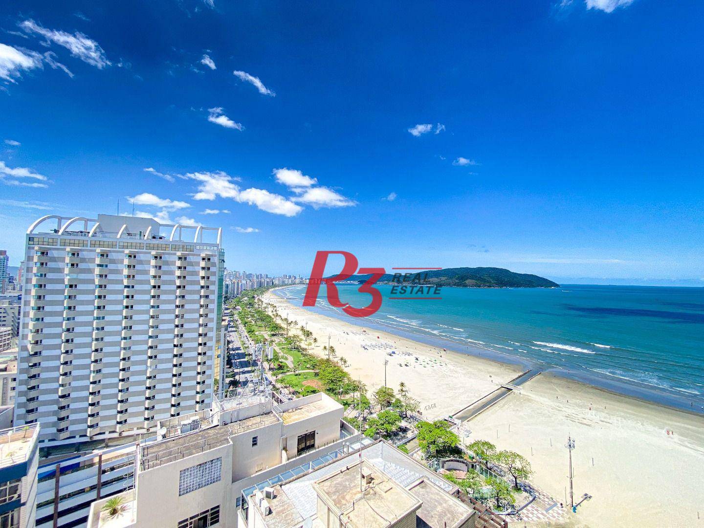 Apartamento com 4 suítes à venda, frente mar por R$ 11.000.000 - Gonzaga - Santos/SP