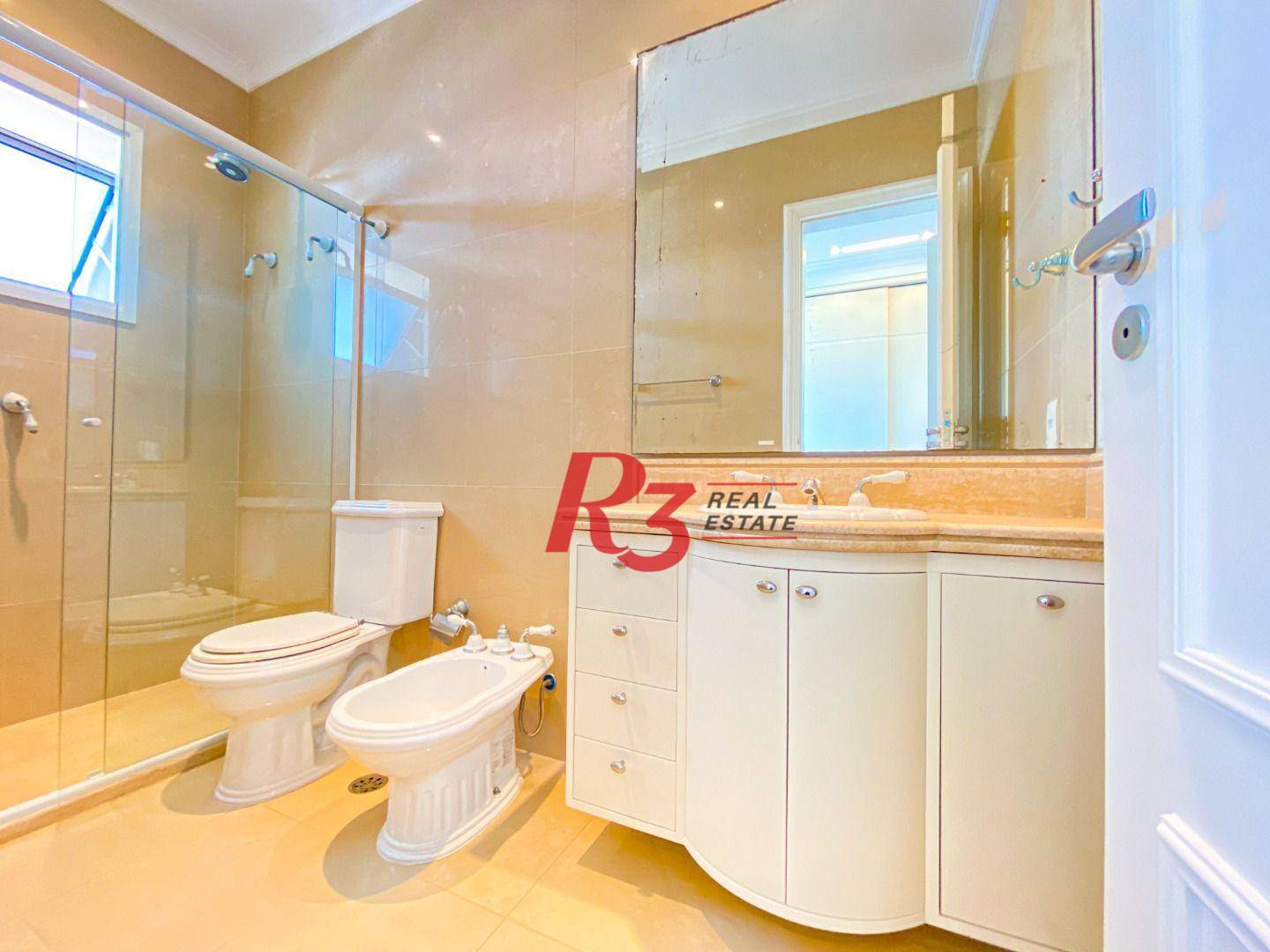 Apartamento com 4 suítes à venda, frente mar por R$ 11.000.000 - Gonzaga - Santos/SP