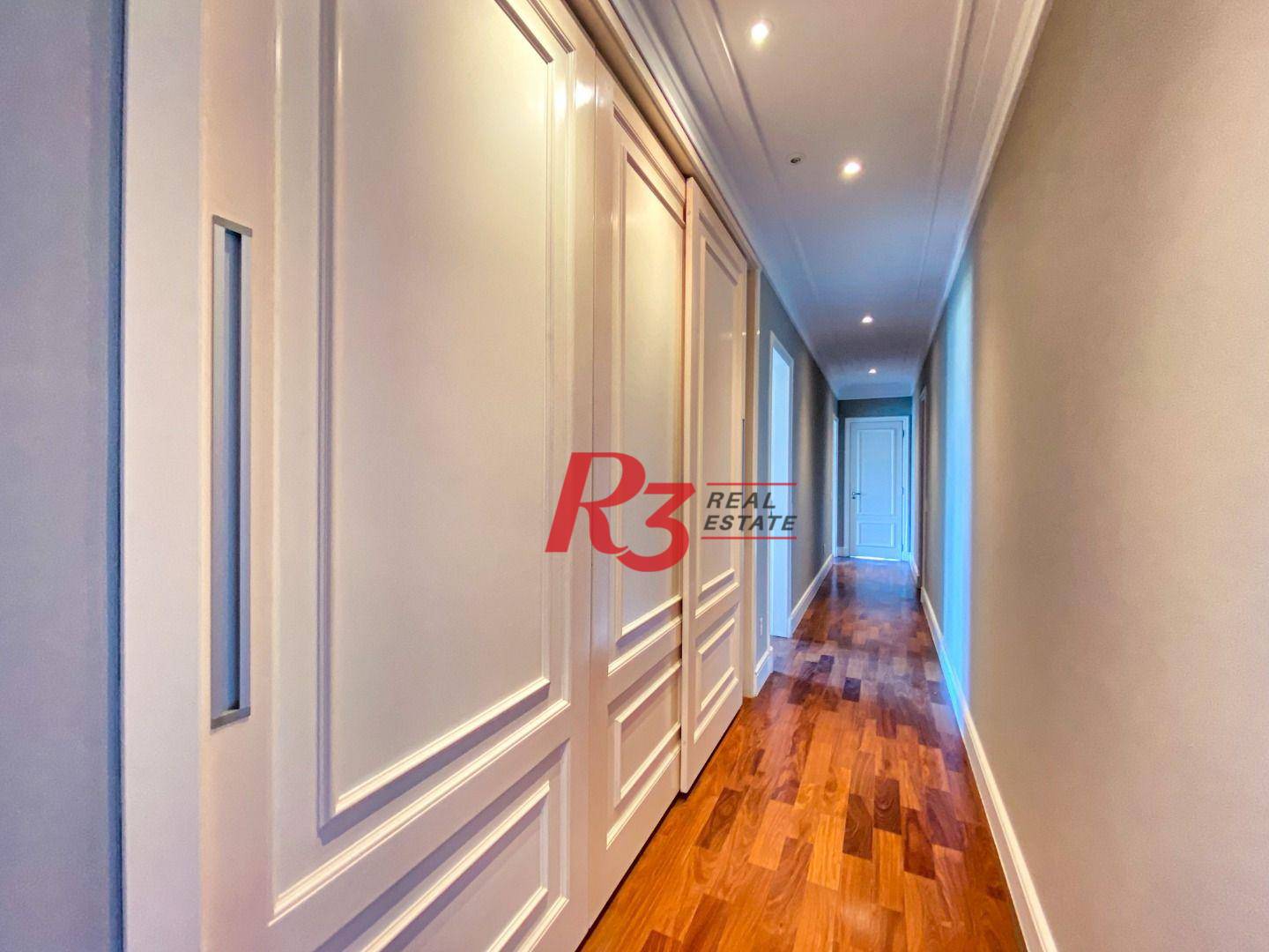 Apartamento com 4 suítes à venda, frente mar por R$ 11.000.000 - Gonzaga - Santos/SP