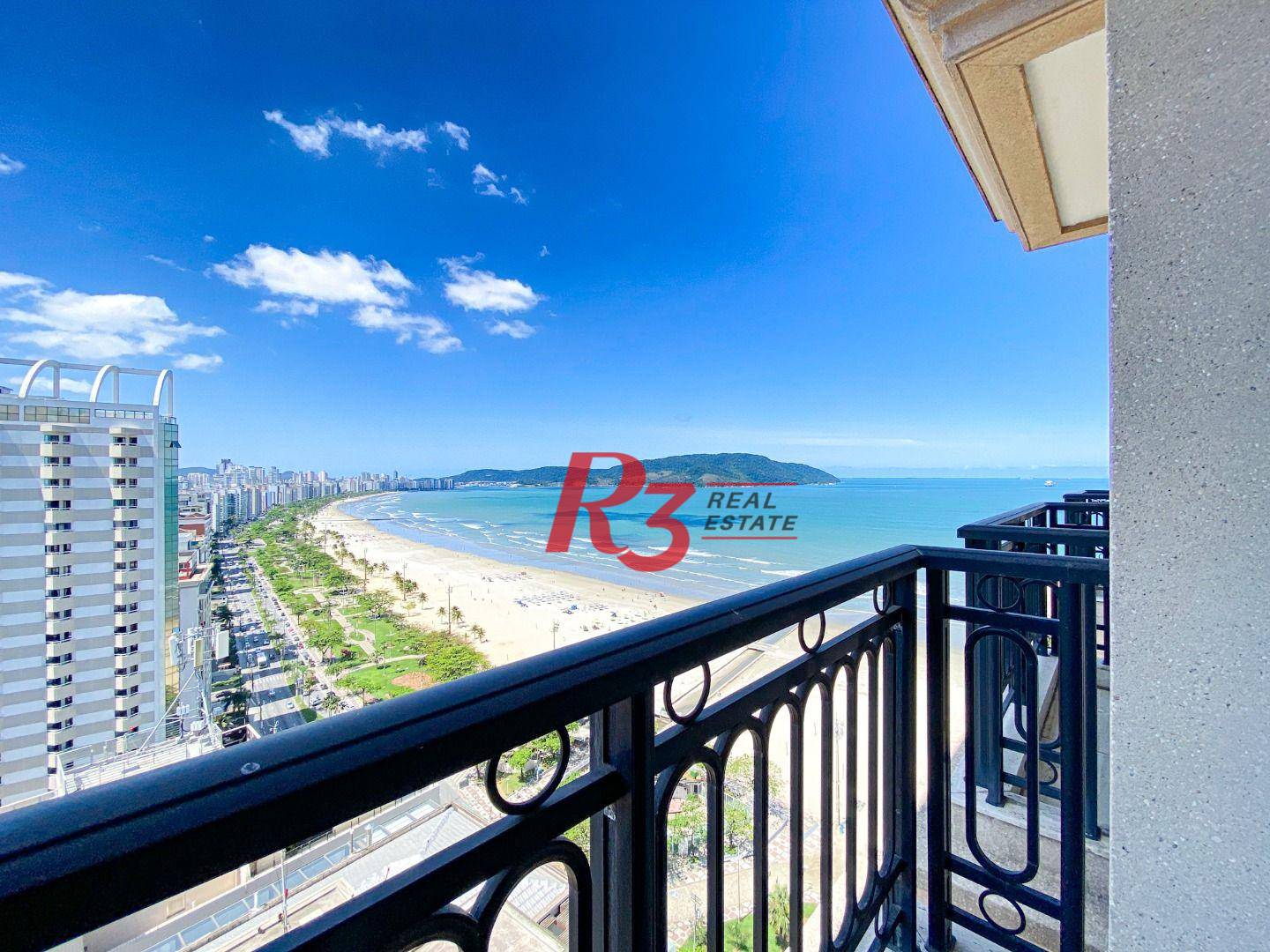 Apartamento com 4 suítes à venda, frente mar por R$ 11.000.000 - Gonzaga - Santos/SP