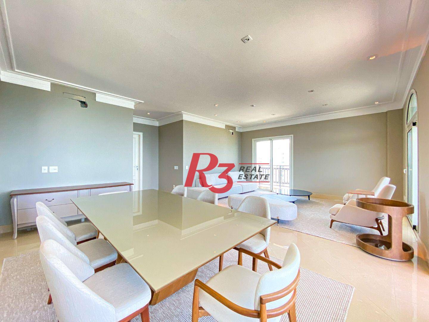 Apartamento com 4 suítes à venda, frente mar por R$ 11.000.000 - Gonzaga - Santos/SP