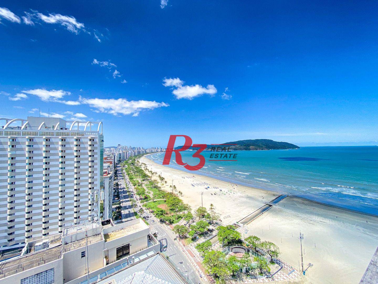 Apartamento com 4 suítes à venda, frente mar por R$ 11.000.000 - Gonzaga - Santos/SP