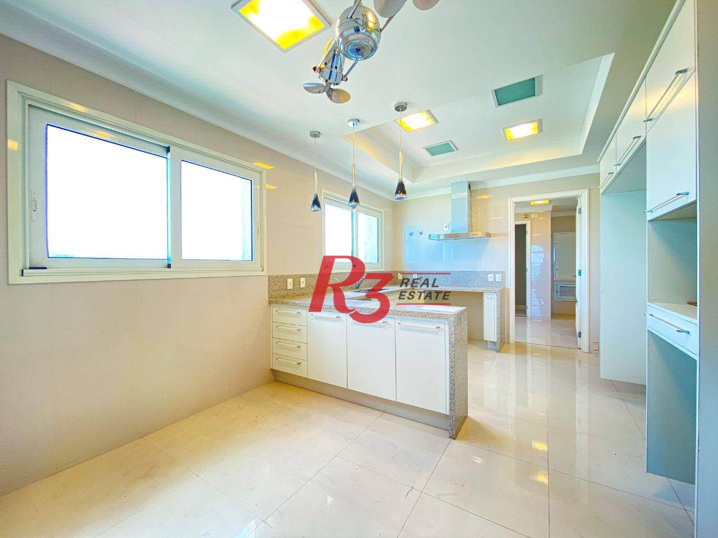 Apartamento com 4 suítes à venda, frente mar por R$ 11.000.000 - Gonzaga - Santos/SP