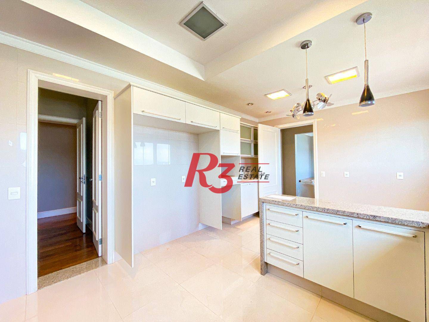 Apartamento com 4 suítes à venda, frente mar por R$ 11.000.000 - Gonzaga - Santos/SP