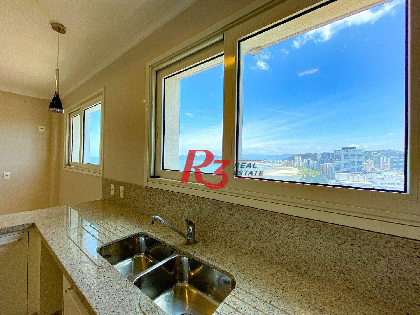 Apartamento com 4 suítes à venda, frente mar por R$ 11.000.000 - Gonzaga - Santos/SP