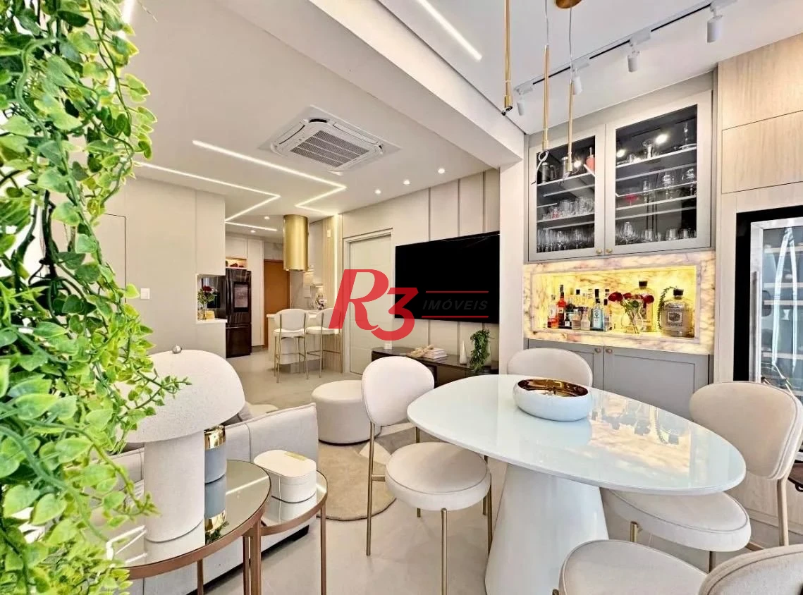 Apartamento com 2 dormitórios à venda, 83 m² por R$ 2.100.000,00 - Vila Rica - Santos/SP