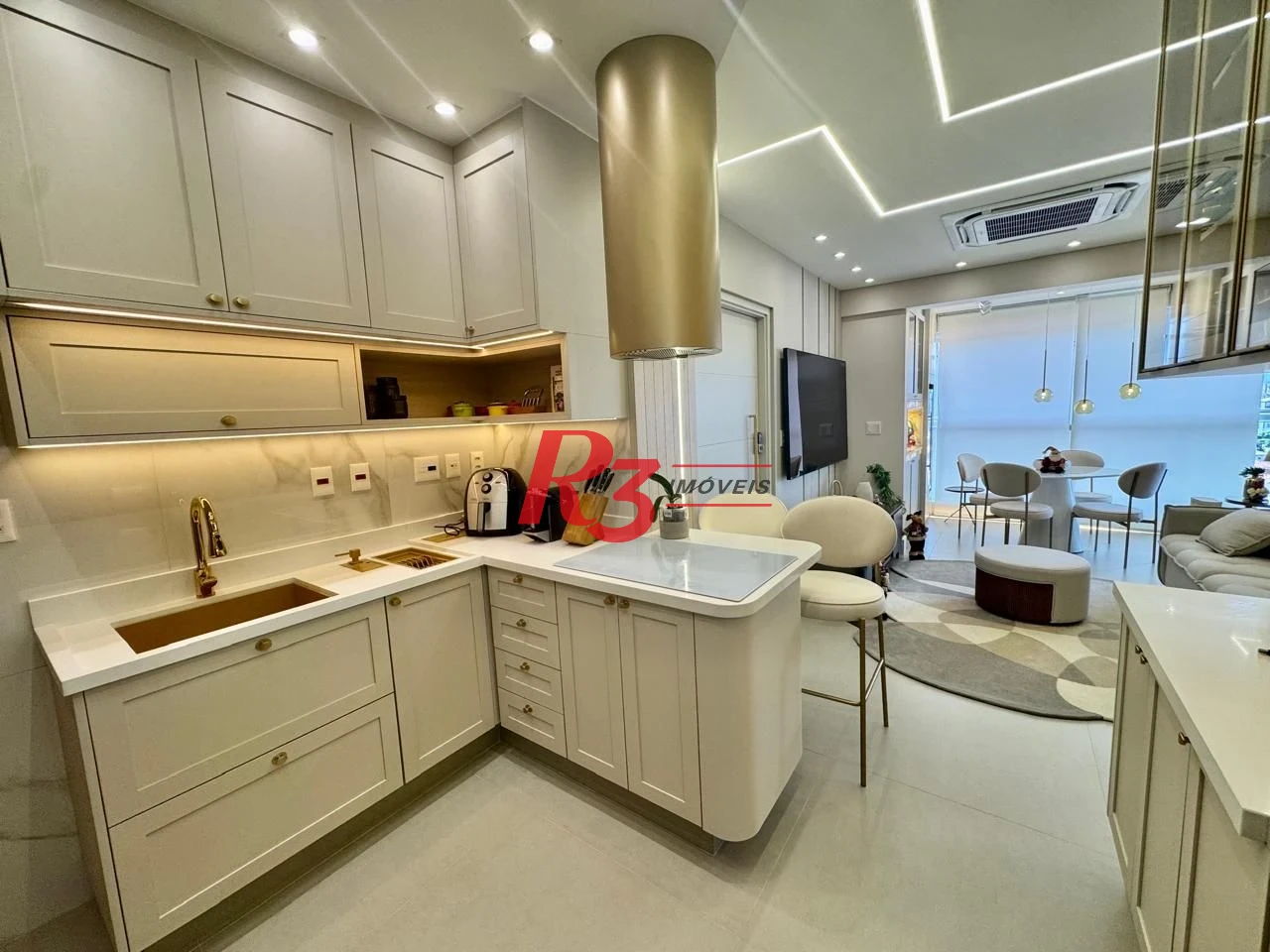 Apartamento com 2 dormitórios à venda, 83 m² por R$ 2.100.000,00 - Vila Rica - Santos/SP