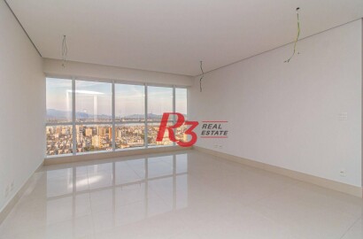 Apartamento com 2 dormitórios para alugar, 96 m² por R$ 10.500,00/mês - Aparecida - Santos/SP