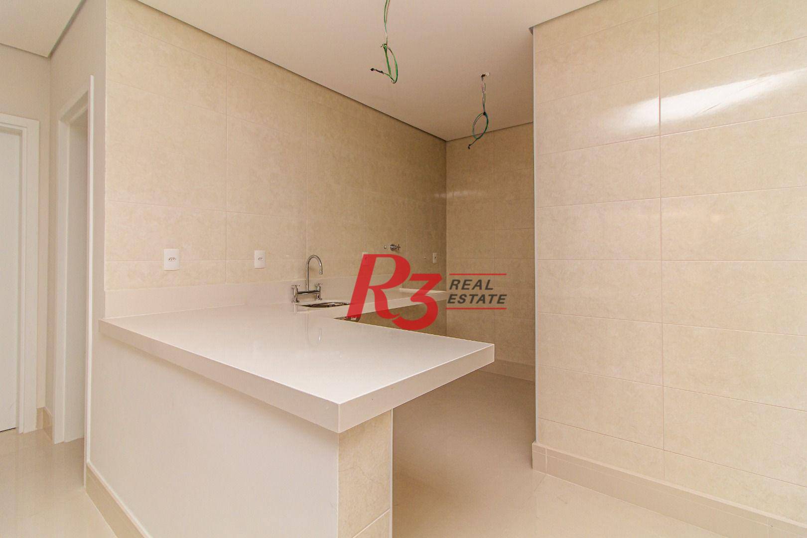 Apartamento com 2 dormitórios para alugar, 96 m² por R$ 10.500,00/mês - Aparecida - Santos/SP