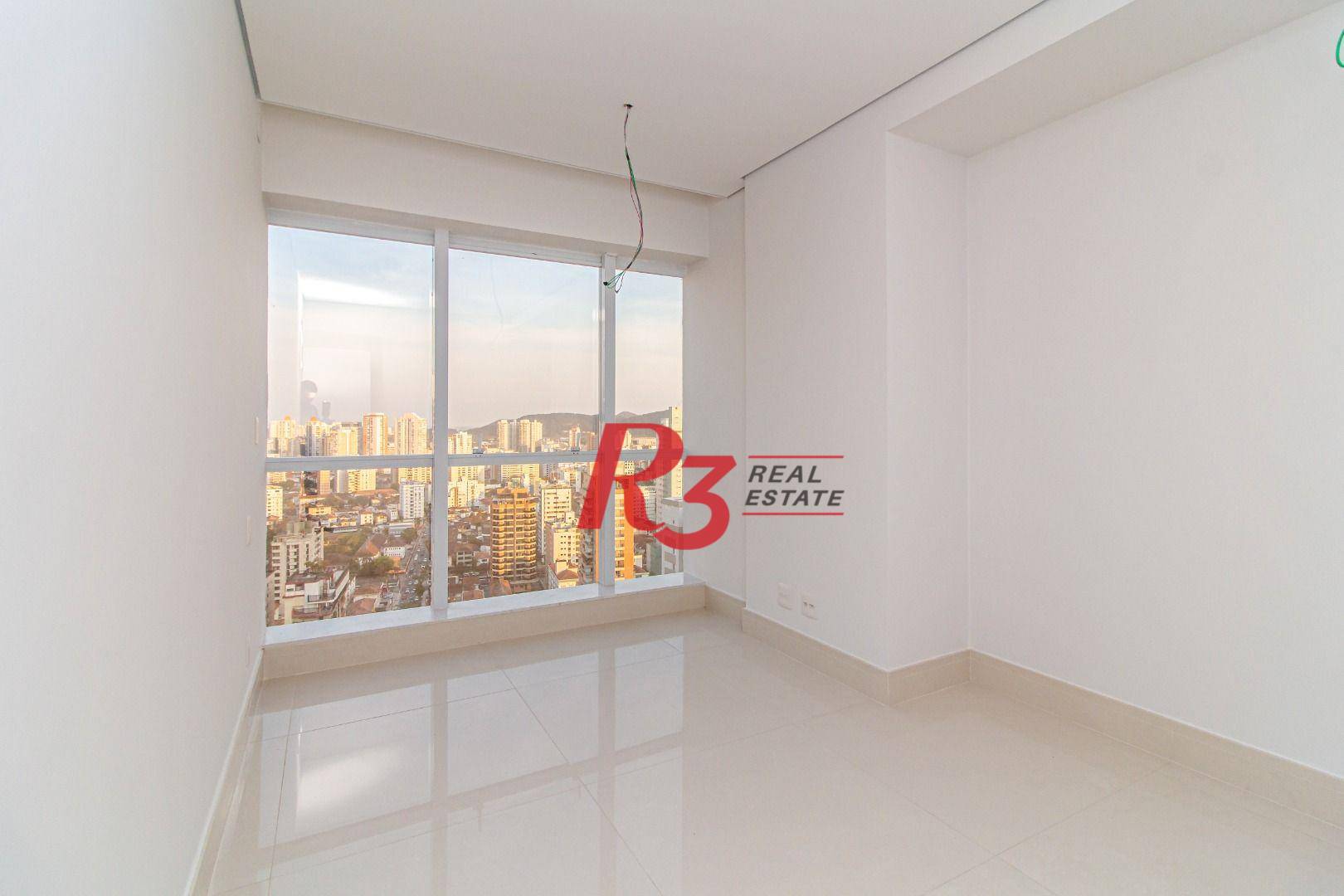 Apartamento com 2 dormitórios para alugar, 96 m² por R$ 10.500,00/mês - Aparecida - Santos/SP