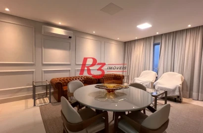 Apartamento com 2 dormitórios para alugar, 96 m² por R$ 10.500,00/mês - Aparecida - Santos/SP