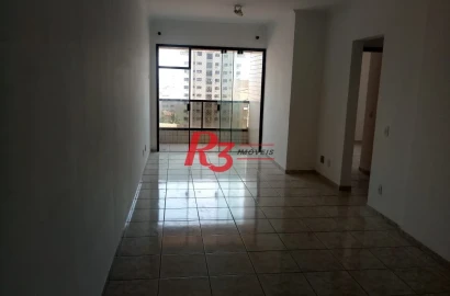 Apartamento para alugar, 94 m² por R$ 4.500,00/mês - Embaré - Santos/SP