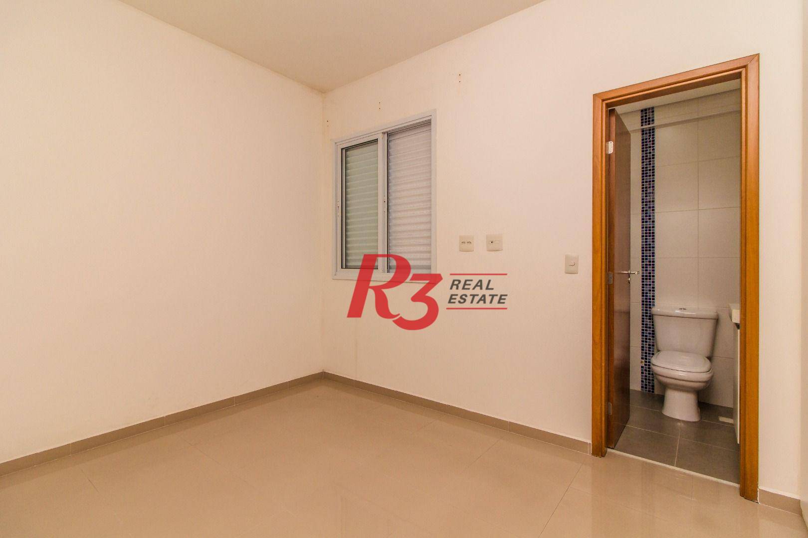 Apartamento com 2 dormitórios para alugar, 80 m² - Pompéia - Santos/SP