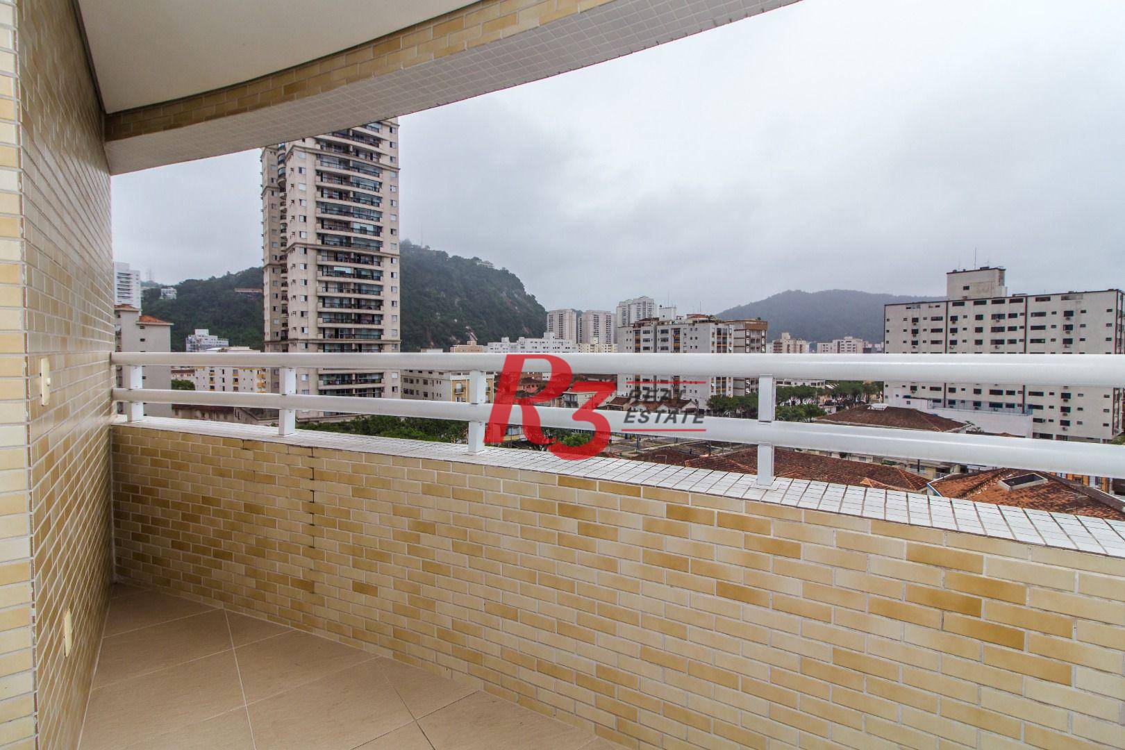 Apartamento com 2 dormitórios para alugar, 80 m² - Pompéia - Santos/SP