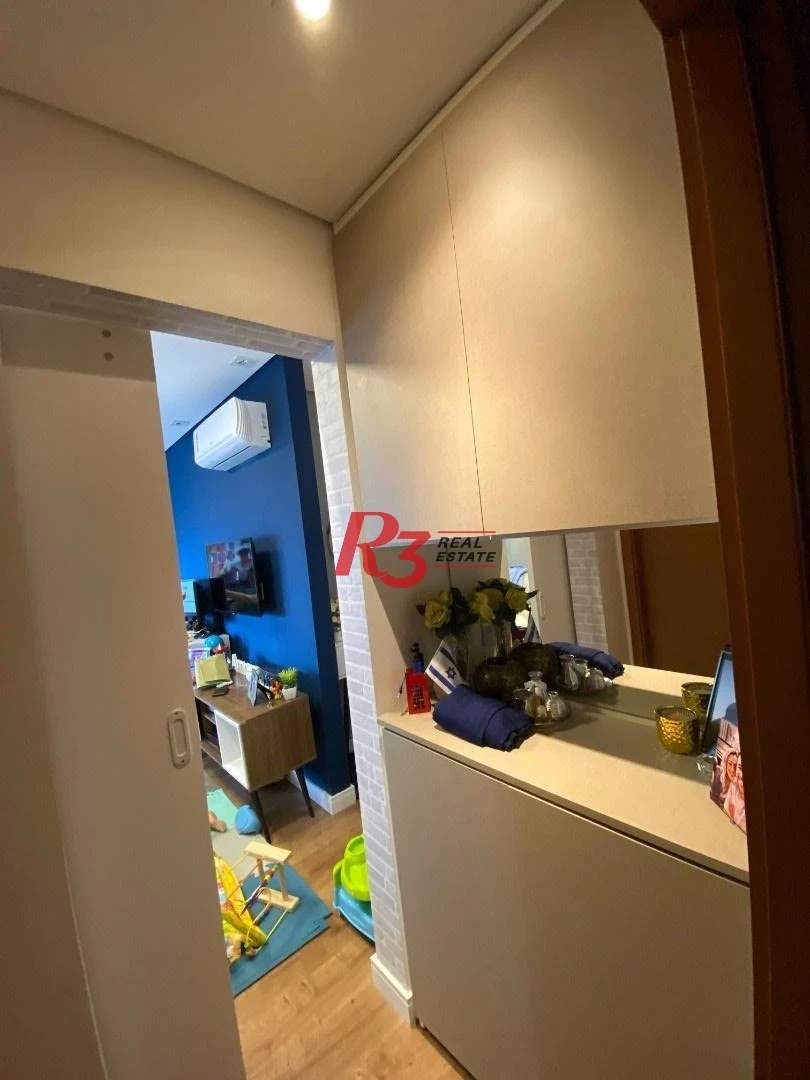 Apartamento com 1 Quarto à venda, 56 m² por R$ 575.000 - Boqueirão - Santos/SP