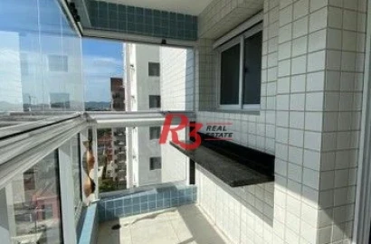 Apartamento com 1 Quarto à venda, 56 m² por R$ 575.000 - Boqueirão - Santos/SP