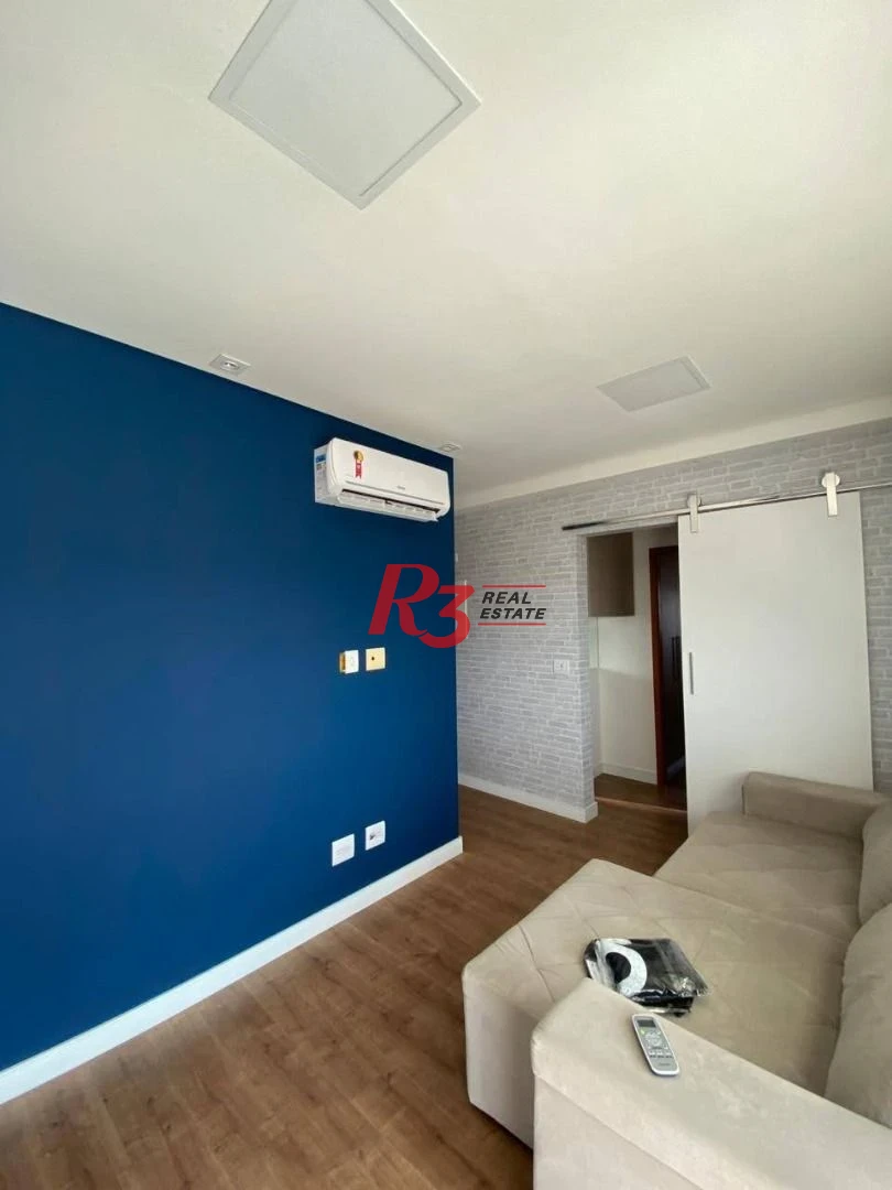 Apartamento com 1 Quarto à venda, 56 m² por R$ 575.000 - Boqueirão - Santos/SP