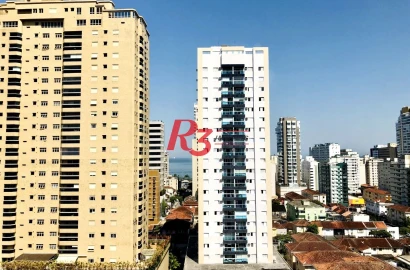 Apartamento com 3 dormitórios para alugar, 102 m² por R$ 8.000,00/mês - Aparecida - Santos/SP