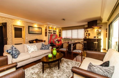 Apartamento com 3 dormitórios à venda, 242 m² por R$ 1.700.000,00 - Boqueirão - Santos/SP