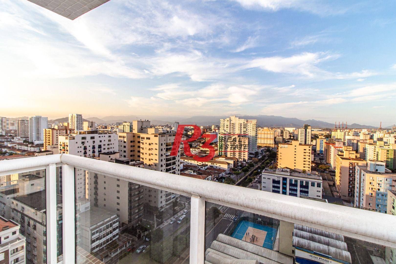 Apartamento com 3 dormitórios à venda, 164 m² - Aparecida - Santos/SP