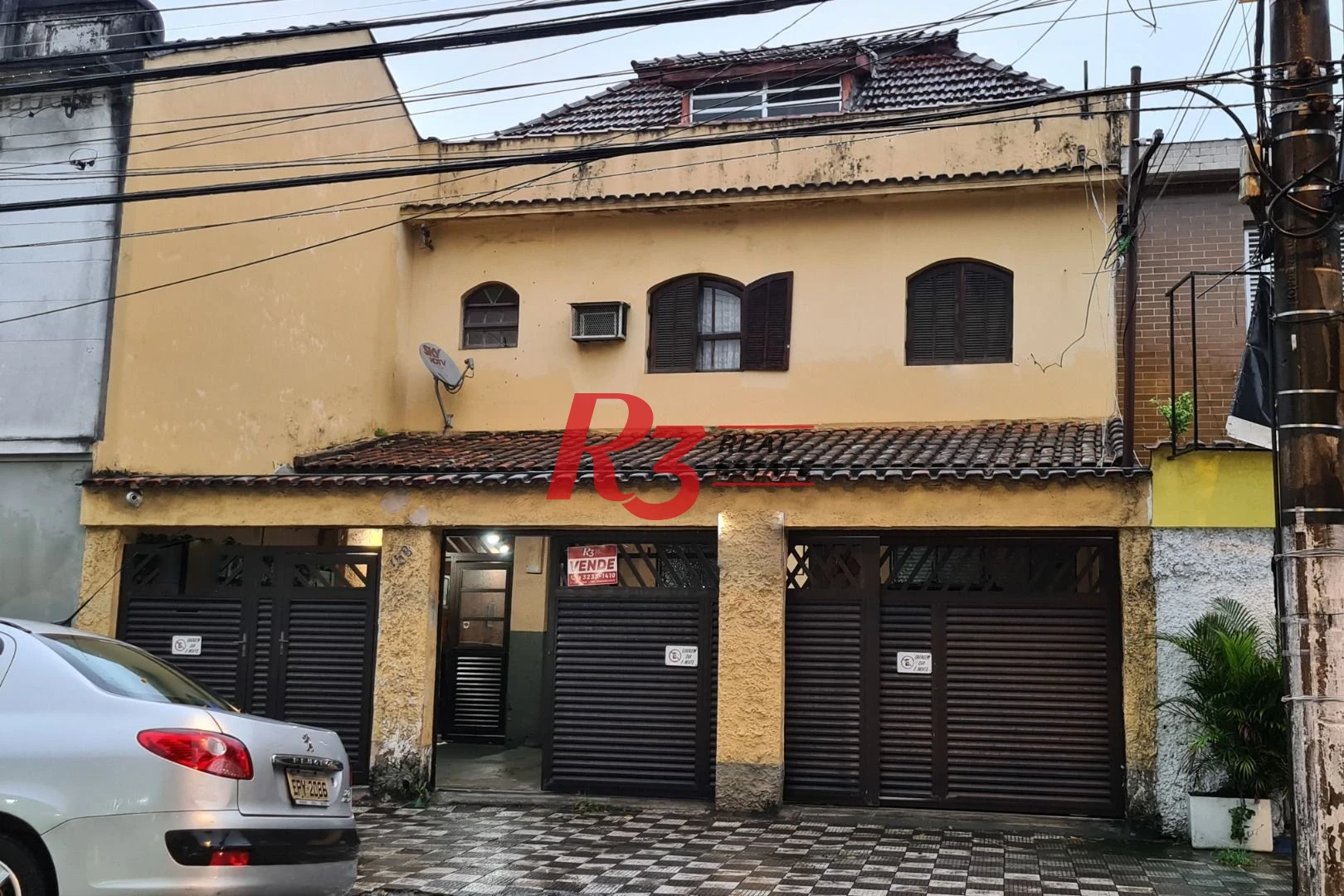 Sobrado com 4 dormitórios à venda, 291 m²  - Encruzilhada - Santos/SP