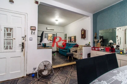 Sobreposta térrea com 2 dormitórios à venda, 135 m² - Embaré - Santos/SP