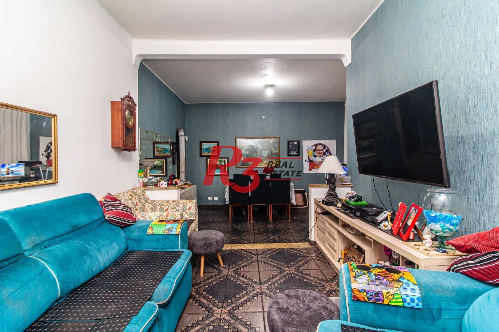 Sobreposta térrea com 2 dormitórios à venda, 135 m² - Embaré - Santos/SP