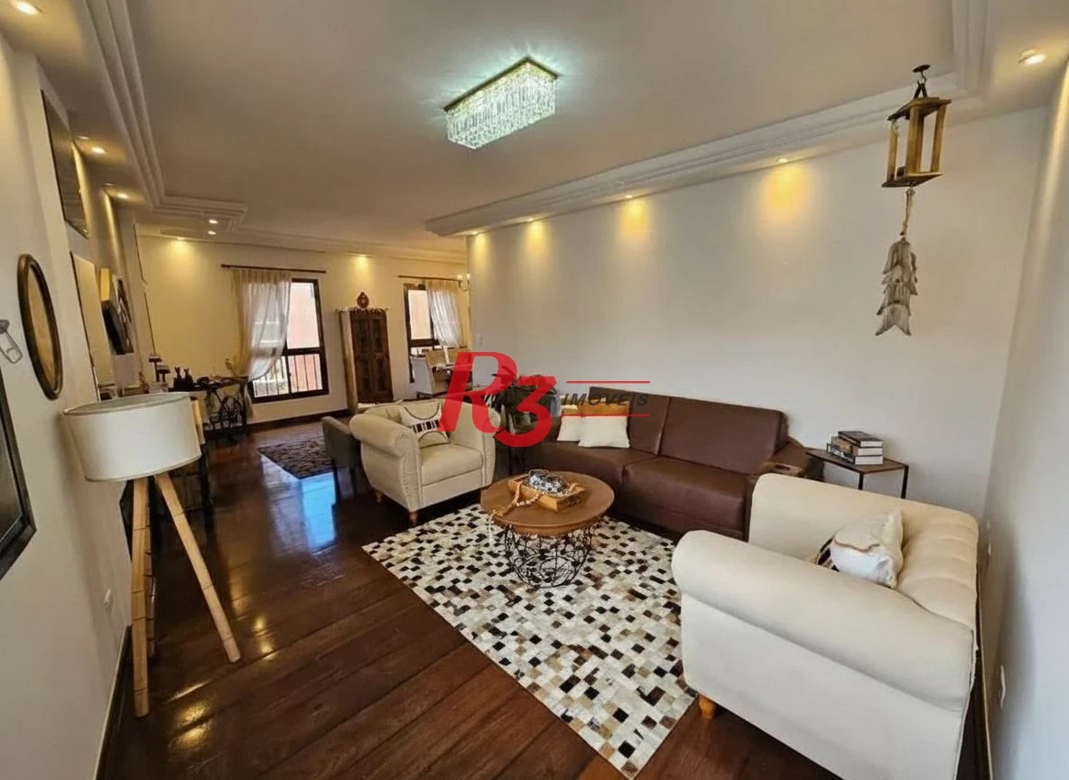 Apartamento com 3 dormitórios à venda, 163 m² por R$ 1.430.000,00 - Ponta da Praia - Santos/SP
