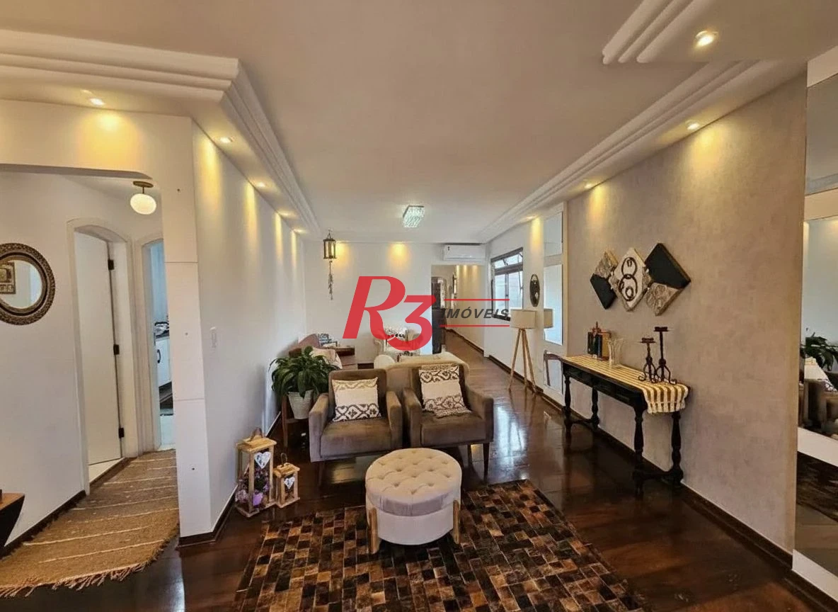 Apartamento com 3 dormitórios à venda, 163 m² por R$ 1.430.000,00 - Ponta da Praia - Santos/SP