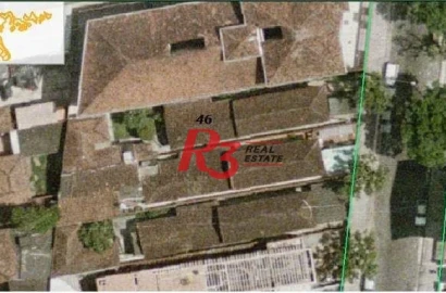 Terreno à venda, 348 m² - Campo Grande - Santos/SP